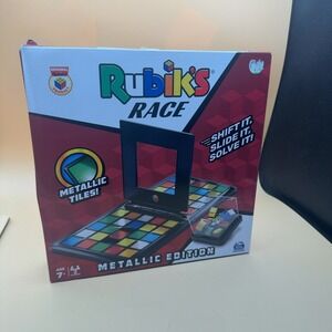 Rubik's Race Board Game Metallic Edition Spin Master 2-Player Strategy Game